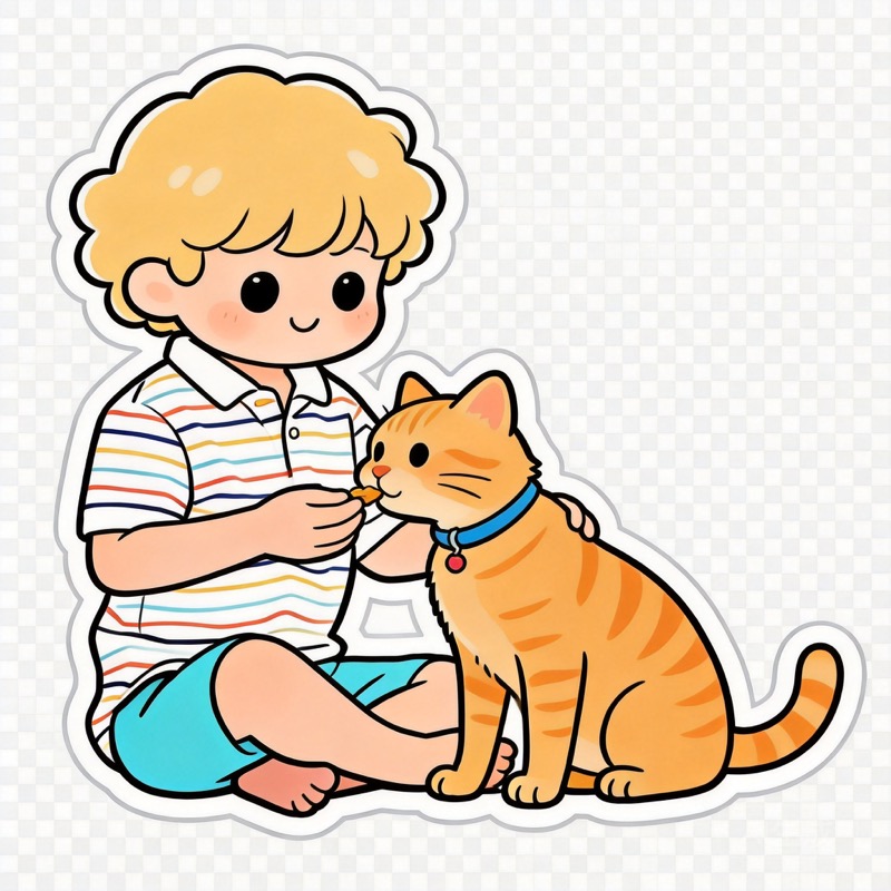Cartoon sticker style preview