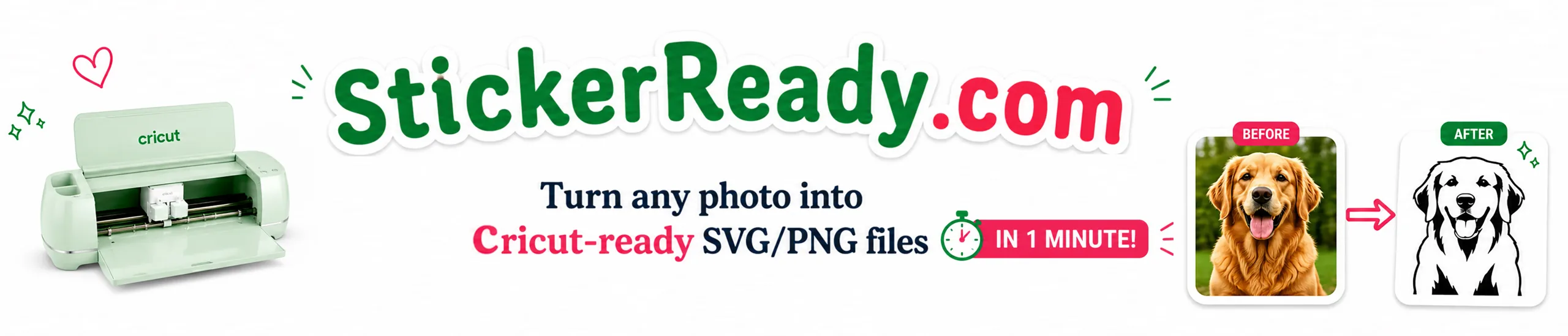 StickerReady.com — turn any photo into Cricut-ready SVG/PNG files in 1 minute